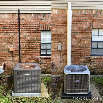 Before and After of a new installation