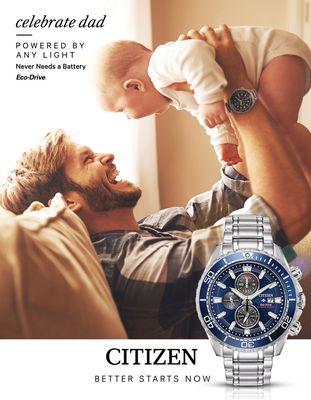 Fathers Day celebration with a Citizen Eco Drive Watch