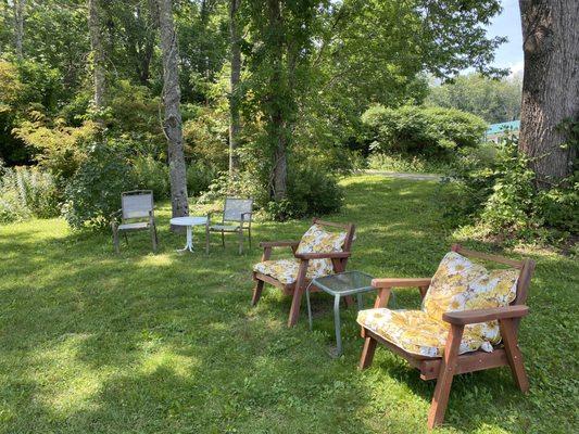 Shady seating for sunny people