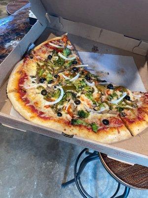 Supreme vege pizza