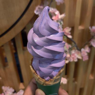 Ube Ice Cream cone