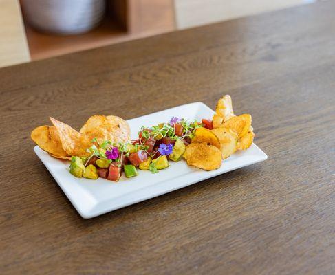 Tuna Poke at Cambria Hotel Burbank Airport Restaurant