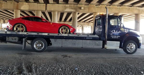 Transporting a Ferrari 812