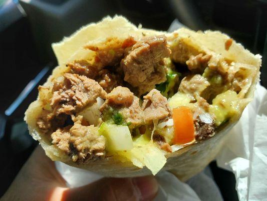 Carne asada burrito