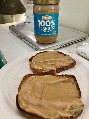 My nighttime snack is one of my very very favorite times of the day. I could live off toast and peanut butter! 01/25/2023