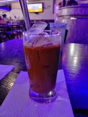 Vietnamese iced coffee.