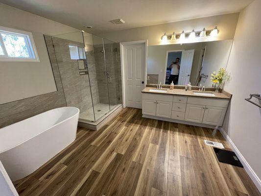 Elevate your bathroom experience with expert design and installation."
4. "From concept to completion