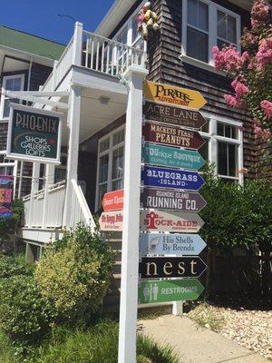 Nest is nestled among many other great small, local businesses near the Manteo Waterfront.