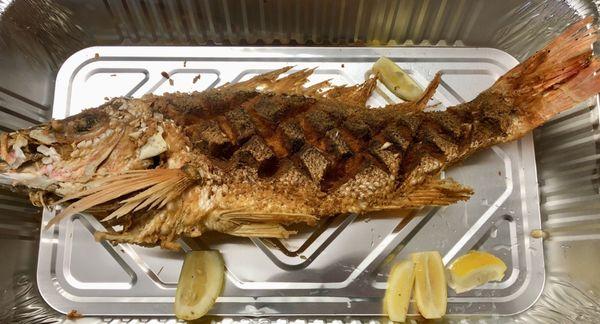 a Beautiful prepared snapper. .