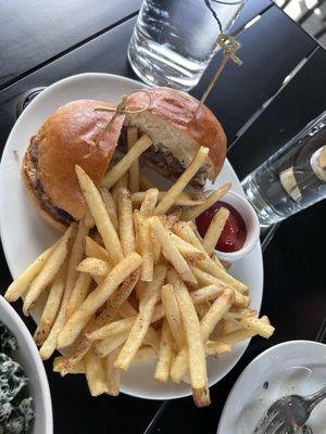 Truffle smash burger