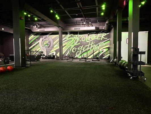 Center workout space