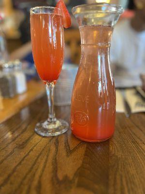 Strawberry Mimosas