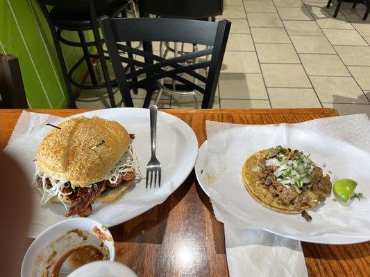 Cholulita House Special Combo and Tacos tripa/ tripe