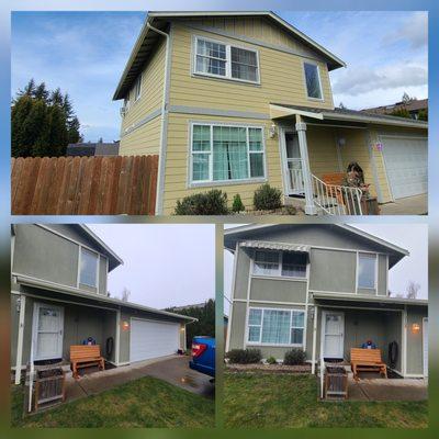 Before and after!
Prime James Hardie Lap siding