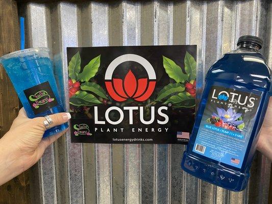 Flavor infused energy drinks featuring Lotus a plant based energy product