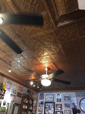 Gorgeous tin ceiling - original from the 1920s