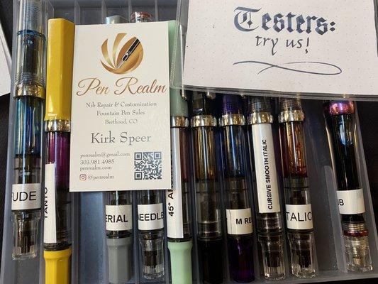 Kirk Speer Pen Realm Nib Repair & Customization Fountain Pen (303) 981-4985