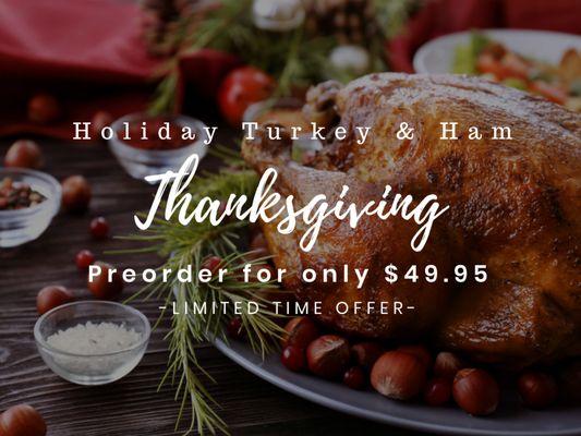 Preorder your holiday smoked turkey & Ham from Doc's! Call (936) 546-7743 to place an order.