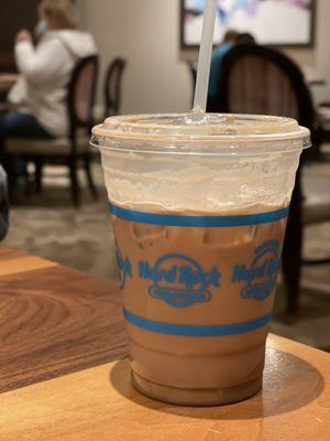 Iced Caramel mocha latte. Not bad at all!