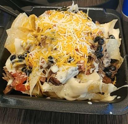 Pork Nachos - Messy but Delicious!