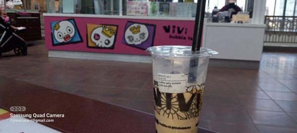 Coffee Milk Tea with Boba and Jelly