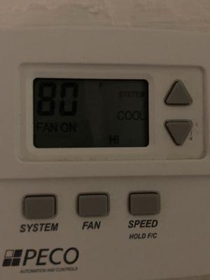 AC wouldn't cool under 80