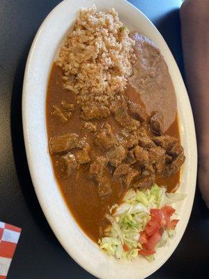 Carne Guisada Plate