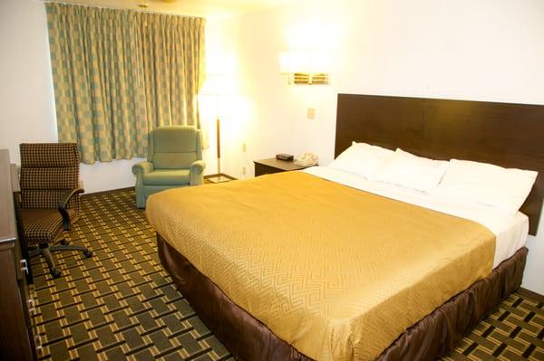 King Room with brand new beds and furniture,