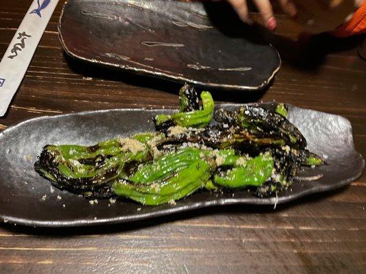 Blistered Shishito Peppers Plate