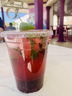 Black cherry mojito