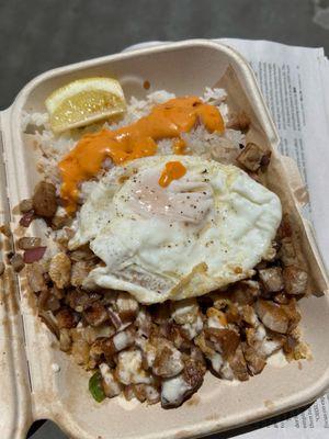 Sisig with egg