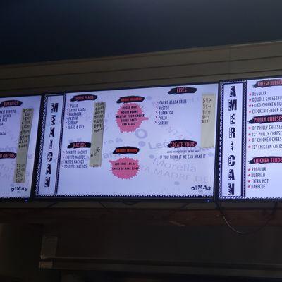 New menu as of 10-3-2022