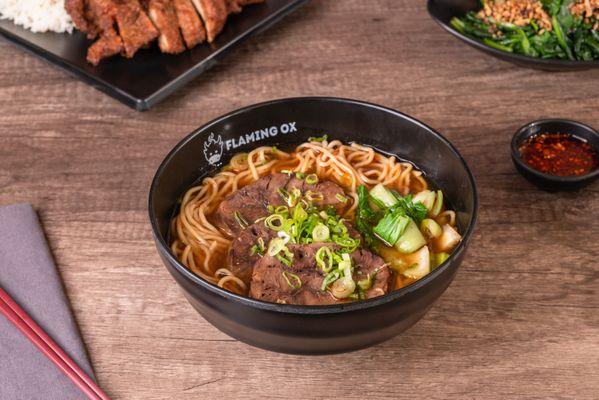 Traditional Taiwanese Beef Noodle Soup