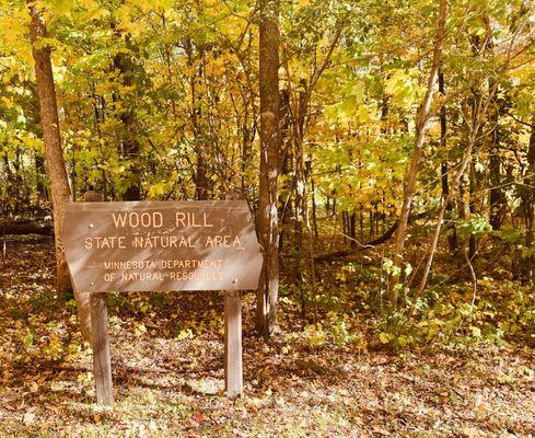 Wood Rill state natural area entrance