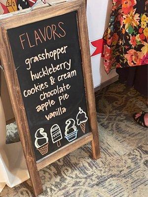 Flavor sign