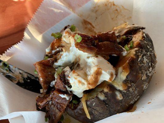 Brisket loaded potato