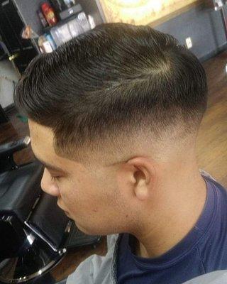 Low Fade Combover. Gentleman's cut