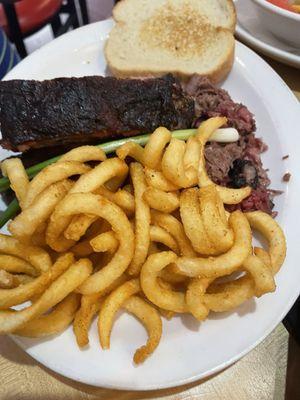 Ribs and fries