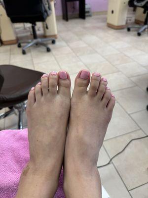 Pedicure with shellac