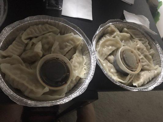 I think I ordered 1 fried and 1 steamed but I might've put 2 steamed instead but picked it up my 32 dumplings!