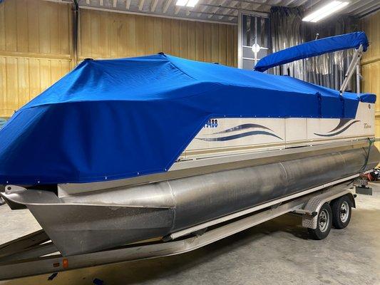 John Bartlett made a new cover and Bimini Top for my Pontoon. Fantastic Quality