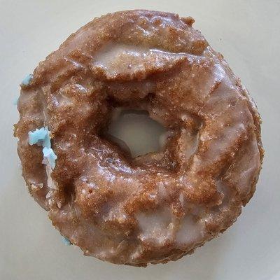 Pumpkin spice glazed cake donut - excellent