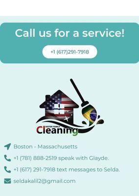 We are a small family cleaning company. We work with love and responsibility.