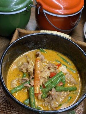 Panang curry pork