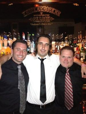 Adam, Bunka, & Chef Joe! Some of the great Knickerbocker Team!