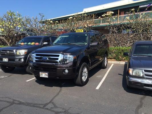 New expedition limited we just picked up. All the luxury of suv service at taxi fare price. Great vehicle to impress the in laws.. Lol