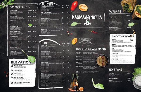 KarmaNutra menu