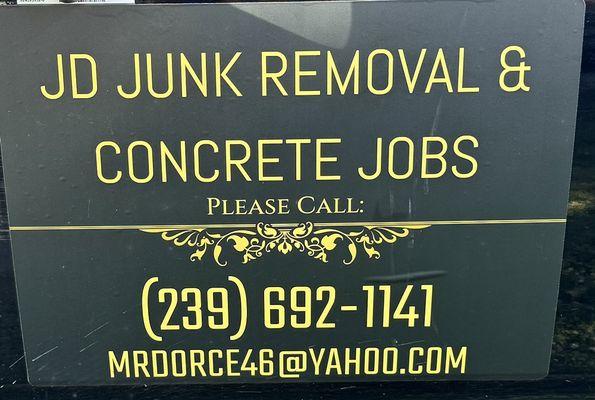 JD Junk Removal and Concrete Jobs