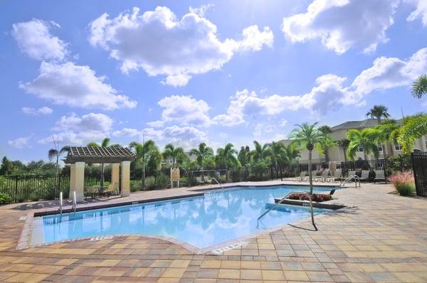 Spend your Summer season at Clear Harbor Apartments, relaxing by our beautiful pool.