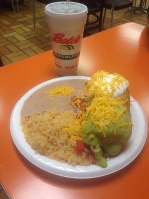 $8.99 chimichanga meal. Wow!